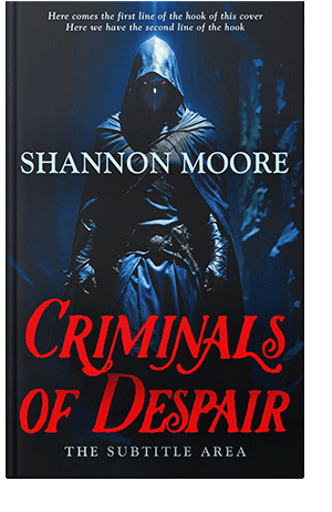 Pre Made Book Cover Ebony