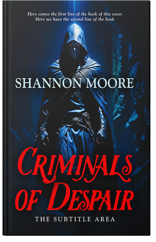 Front view of Premade Fantasy Book Cover - Ebony