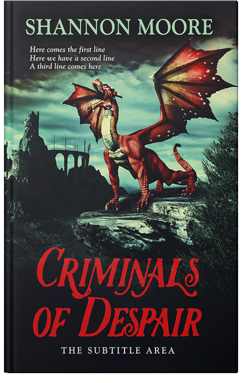 Front view of Premade Fantasy Book Cover - Old Rose