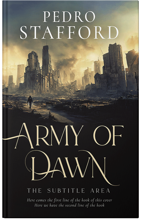 Front view of Premade Apocalyptica Book Cover - Sorrell Brown