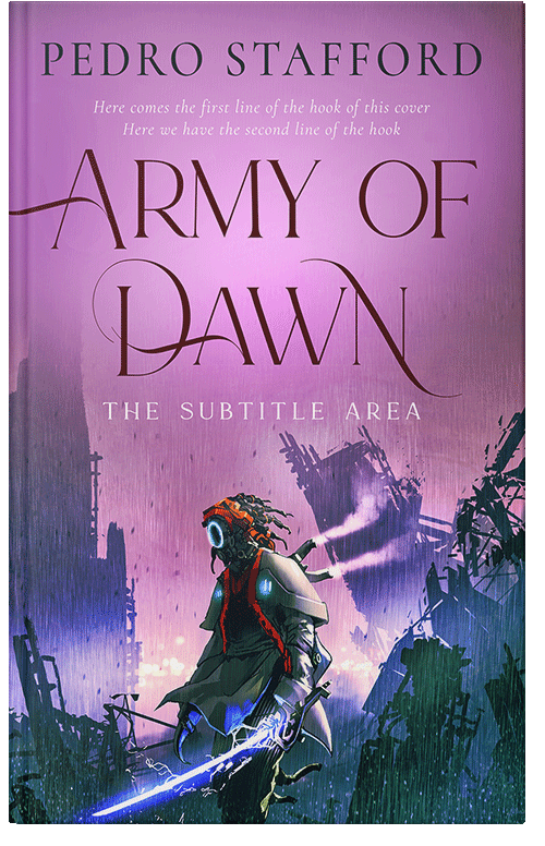 Front view of Premade Apocalyptica Book Cover - East Side