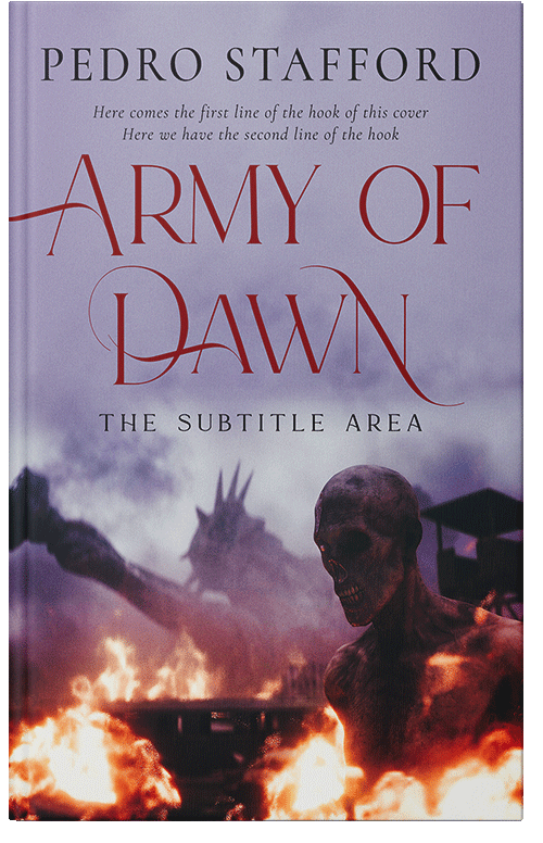 Front view of Premade Apocalyptica Book Cover - Amethyst Smoke