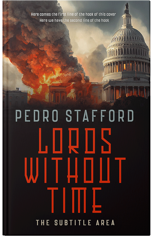 Front view of Premade Apocalyptica Book Cover - Antique Brass