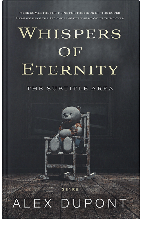 Front view of Premade Horror Book Cover - Shark