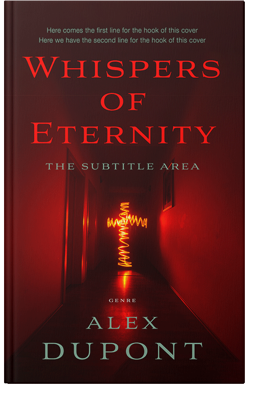 Front view of Premade Horror Book Cover - Sepia Black