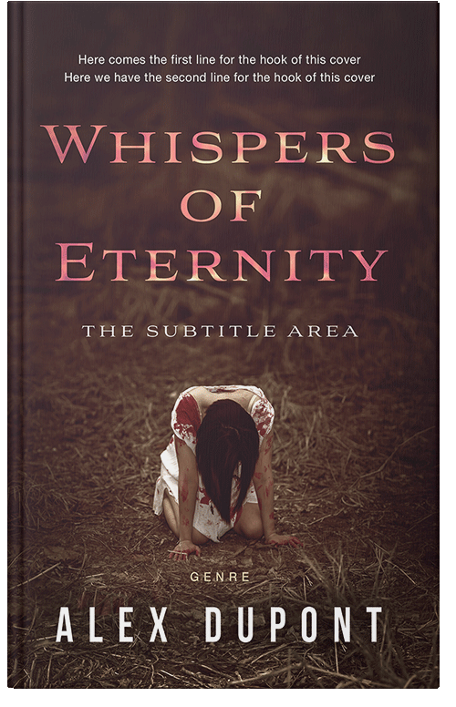 Front view of Premade Horror Book Cover - Crater Brown