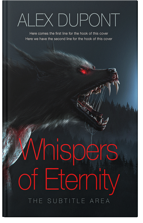 Front view of Premade Horror Book Cover - Woodsmoke