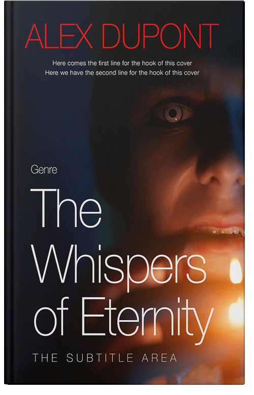 Front view of Premade Horror Book Cover - Antique Brass