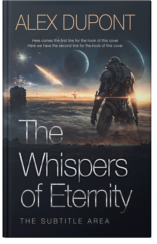 Front view of Premade Apocalyptica Book Cover - Shark