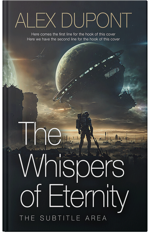 Front view of Premade Apocalyptica Book Cover - Shark