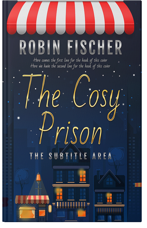 Front view of Premade Chick Lit Book Cover - Blue Zodiac