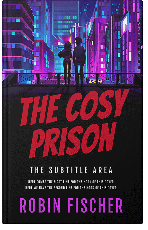 Front view of Premade Romance Book Cover - Maroon Flush