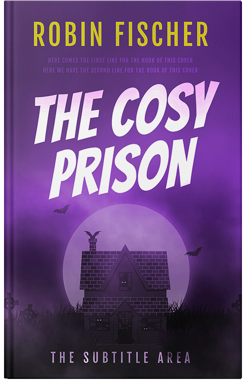 Front view of Premade Horror Book Cover - Honey Flower