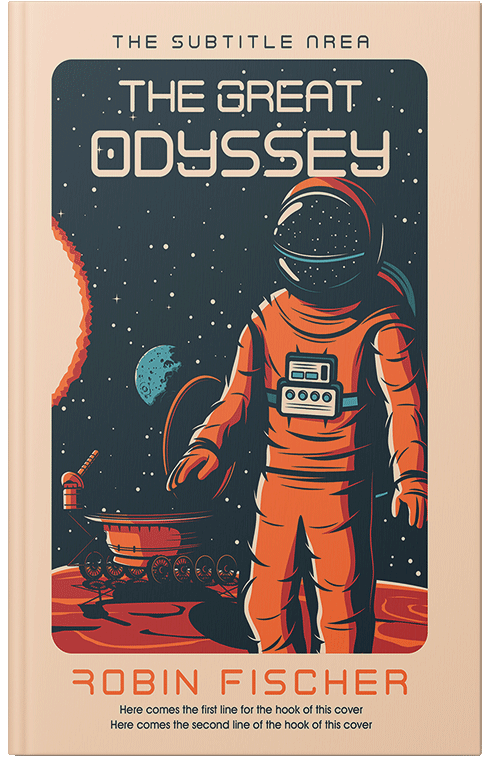 Front view of Premade Science Fiction Book Cover - Ebony Clay