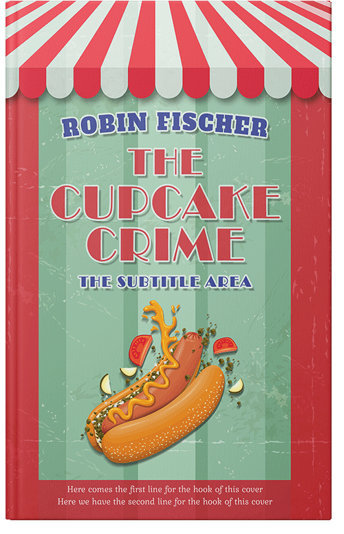 Front view of Premade Cookbooks & Food & Wine Book Cover - Spring Rain