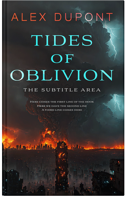 Front view of Premade Apocalyptica Book Cover - Thunder