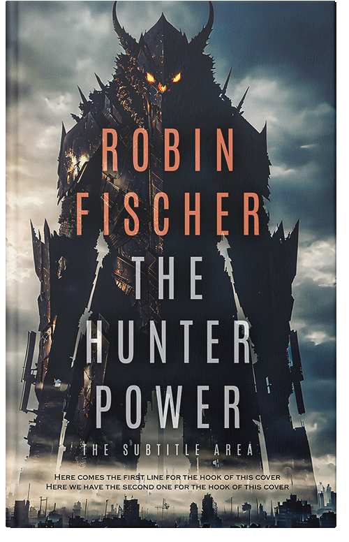 Front view of Premade Apocalyptica Book Cover - Bison Hide