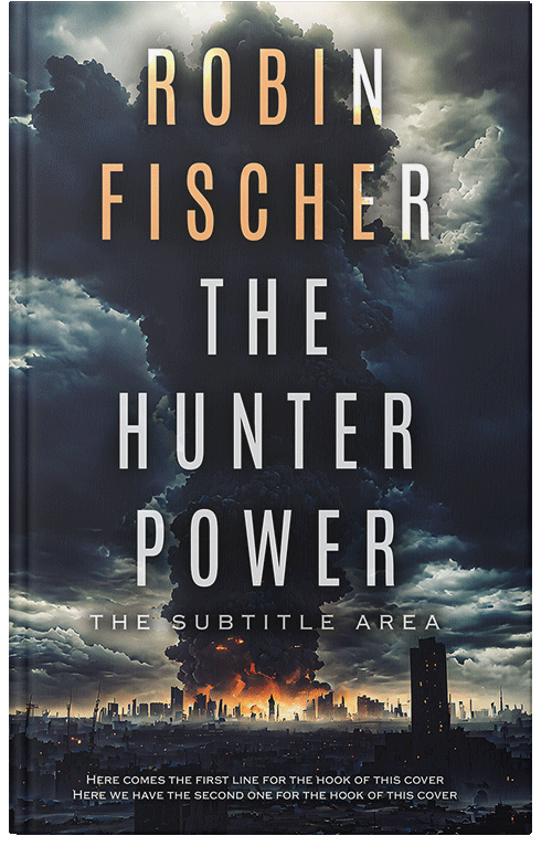 Front view of Premade Apocalyptica Book Cover - Ebony Clay