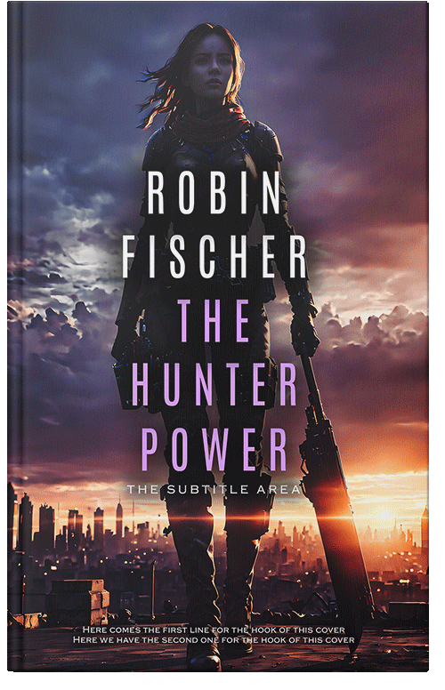 Front view of Premade Mystery & Thriller & Suspense Book Cover - Blackcurrant