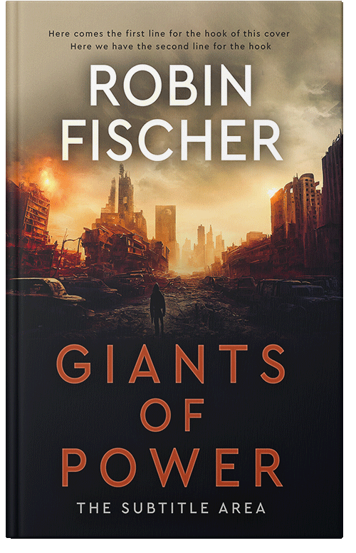 Front view of Premade Apocalyptica Book Cover - Whiskey