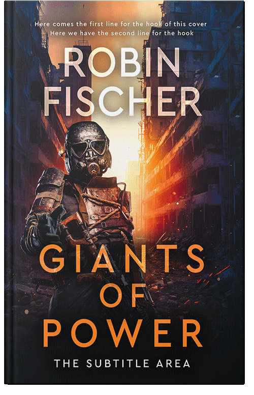 Front view of Premade Apocalyptica Book Cover - Burning Sand