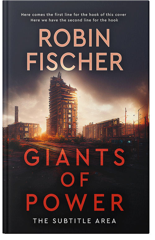 Front view of Premade Apocalyptica Book Cover - Burning Sand