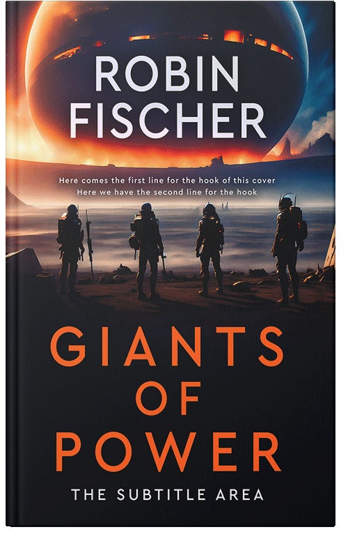 Front view of Premade Apocalyptica Book Cover - Burning Sand