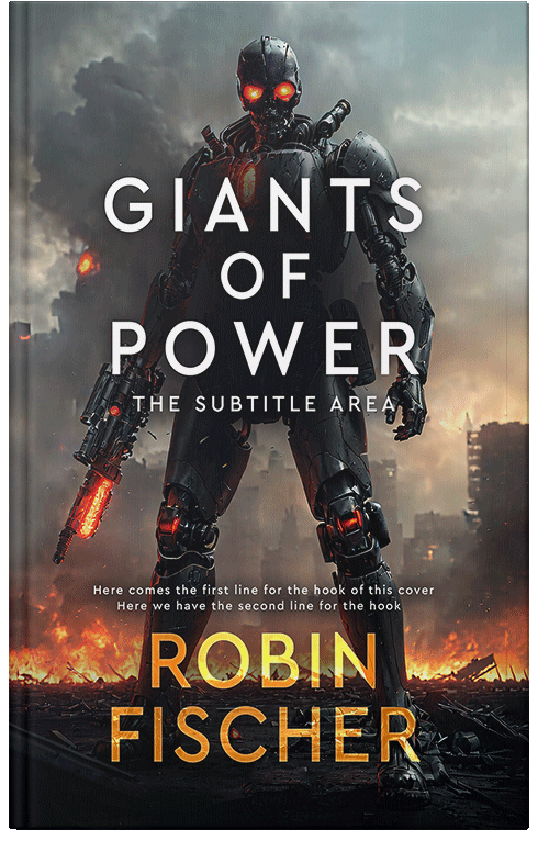 Front view of Premade Apocalyptica Book Cover - Thunder