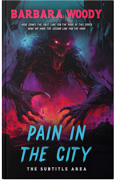 Front view of Premade Horror Book Cover - Cinder