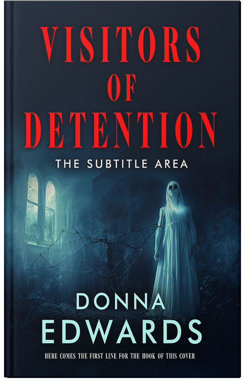 Front view of Premade Horror Book Cover - Black Pearl