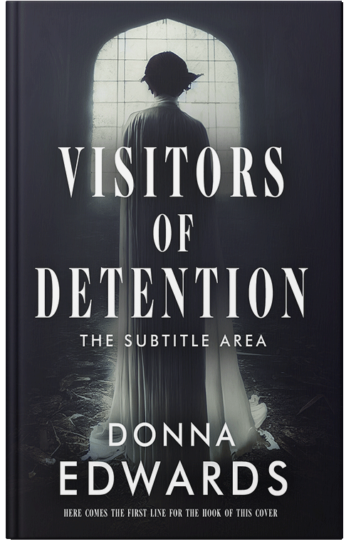 Front view of Premade Horror Book Cover - Shark