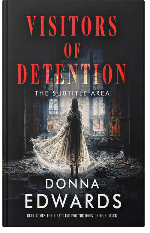 Front view of Premade Horror Book Cover - My Pink