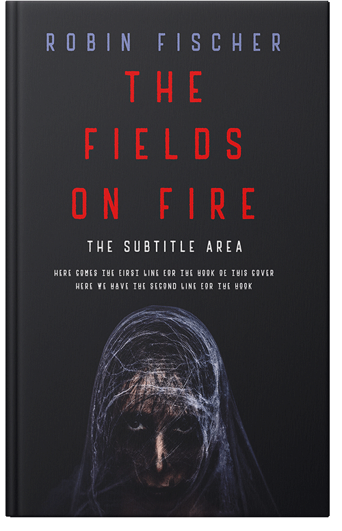 Front view of Premade Horror Book Cover - Shark