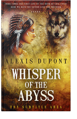 Pre Made Book Cover Luxor Gold