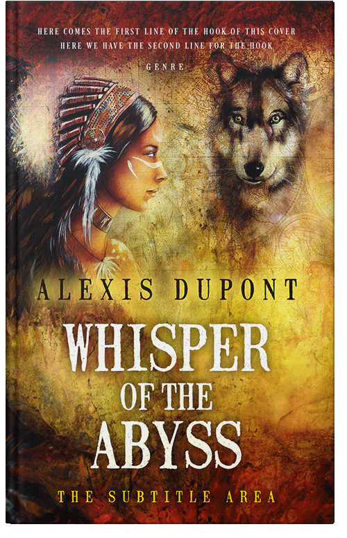 Front view of Premade Fantasy Book Cover - Luxor Gold