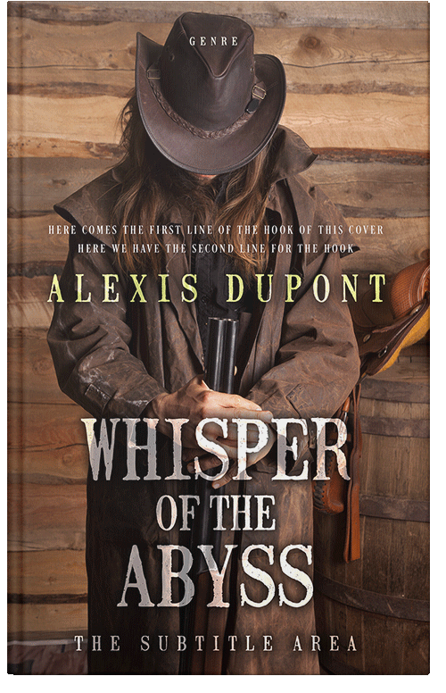 Front view of Premade Action & Adventure Book Cover - Bistre