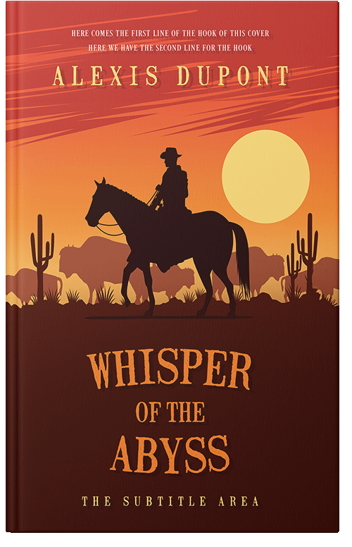 Front view of Premade Action & Adventure Book Cover - Tuscany