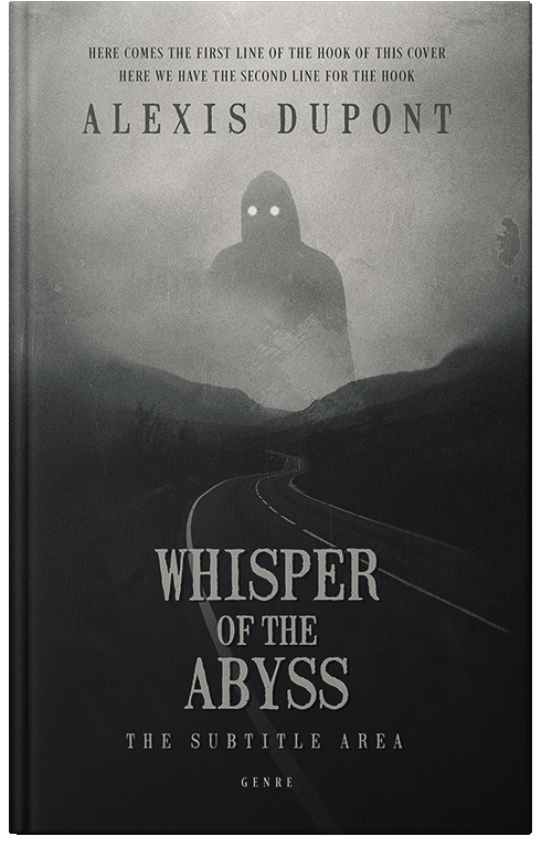 Front view of Premade Horror Book Cover - Cloudy