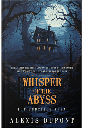 Pre Made Book Cover Ebony