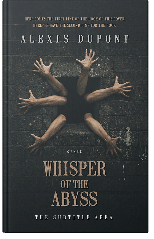 Front view of Premade Horror Book Cover - Shark