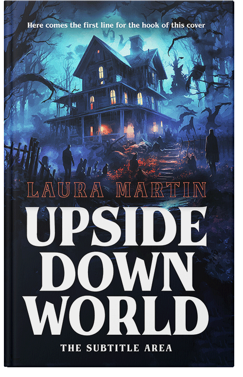 Front view of Premade Horror Book Cover - Ebony