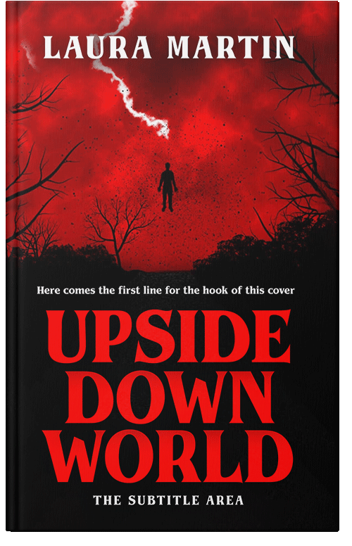 Front view of Premade Horror Book Cover - Crimson