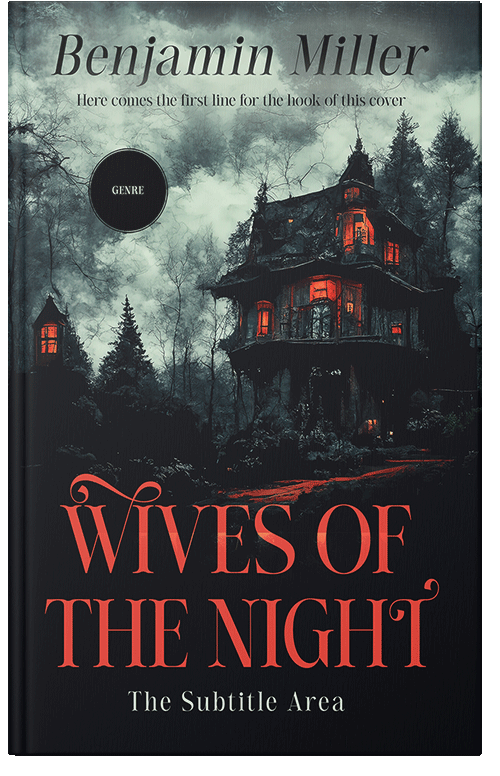 Front view of Premade Horror Book Cover - Malta