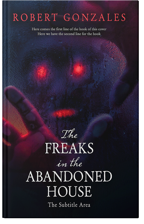 Front view of Premade Horror Book Cover - Ebony