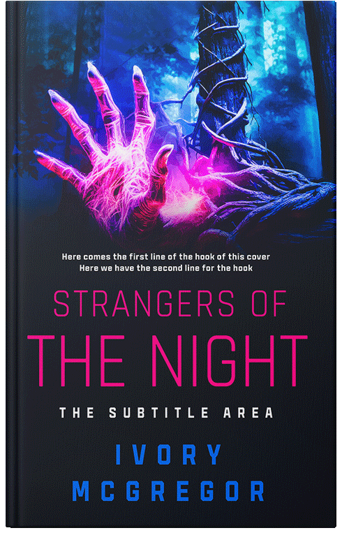 Front view of Premade Horror Book Cover - Orchid