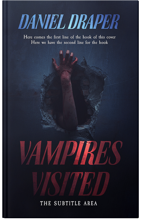 Front view of Premade Horror Book Cover - Vulcan
