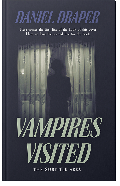 Front view of Premade Horror Book Cover - Ebony Clay