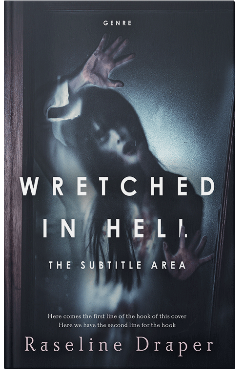 Front view of Premade Horror Book Cover - Ebony Clay