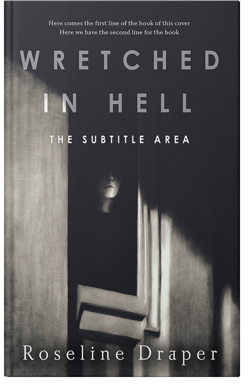 Front view of Premade Horror Book Cover - Cloudy