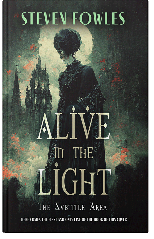 Front view of Premade Horror Book Cover - Coral Reef